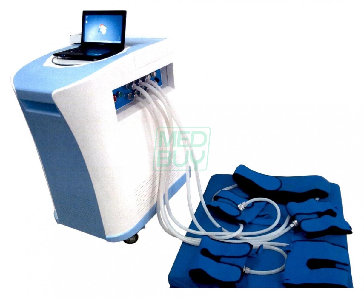 Мобильный аппарат PSK-Health P-ECP/TM: блок с компрессором, ноутбук и комплект манжет